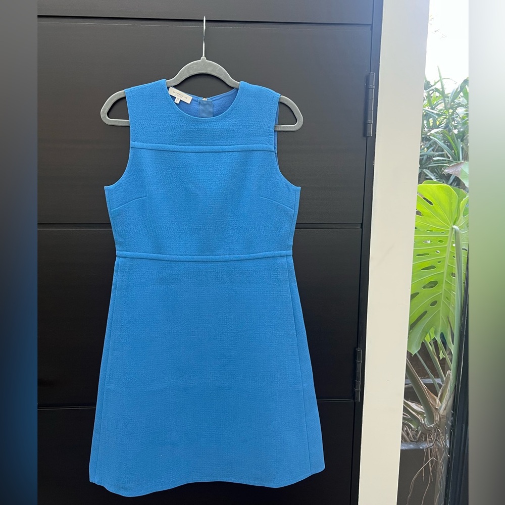 Lafayette 148 Blue Sleeveless Dress - Picture 6 of 16